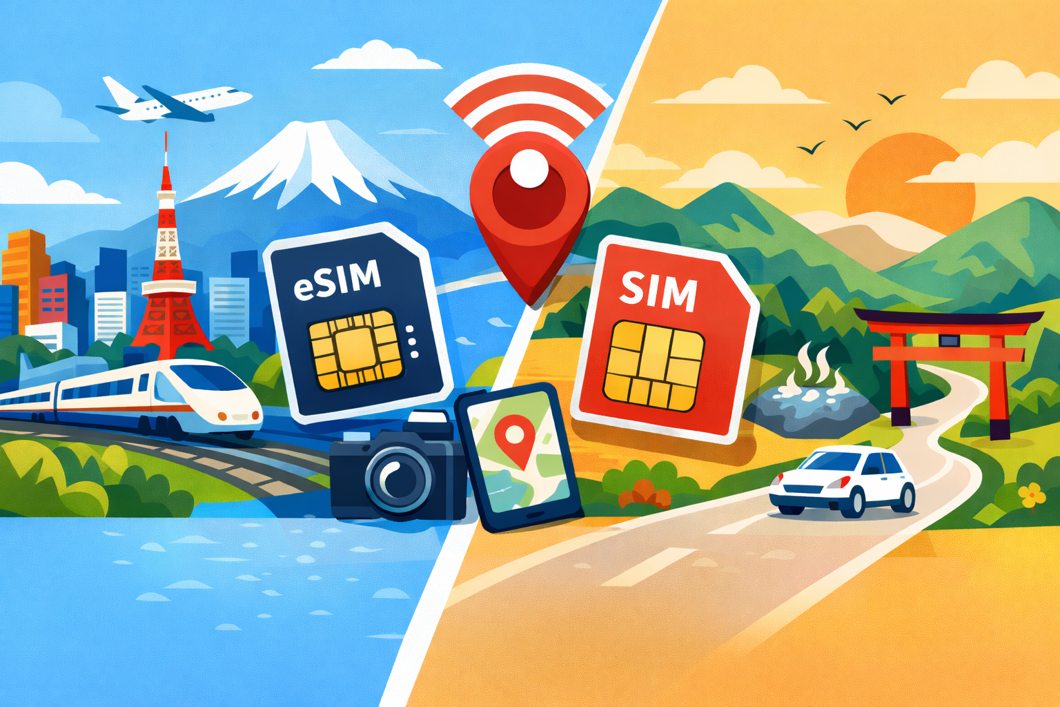 🇯🇵 日本旅遊網路怎麼選？從電信商到底層線路，教你按「情境」挑對 eSIM 不踩雷