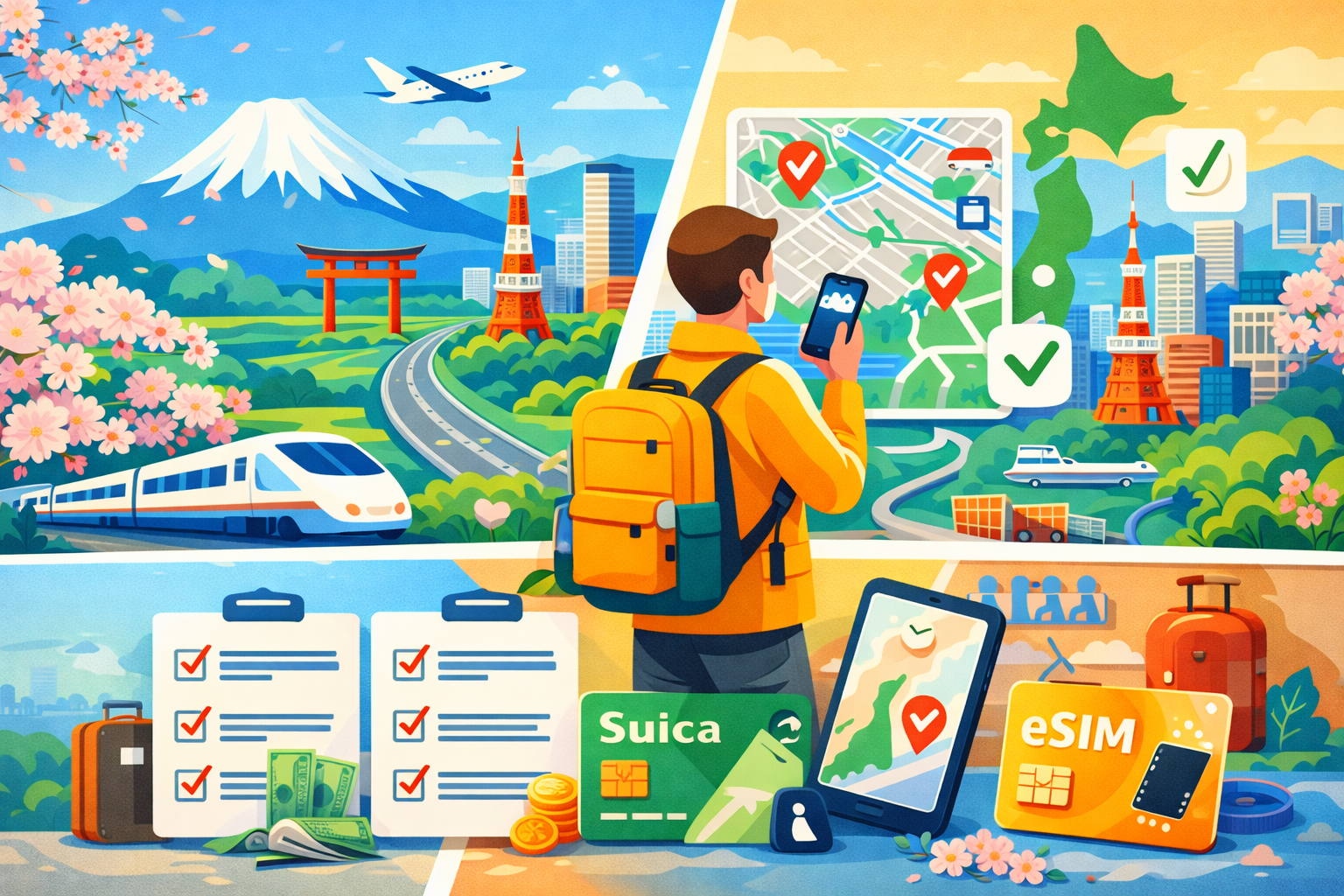 日本旅遊全方位規劃指南：從地區選擇到交通通訊的系統化建議