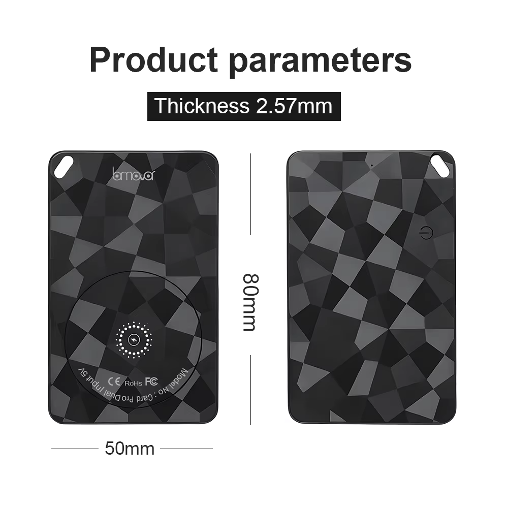 雙系統智能追蹤卡 支援 Apple Find My / Google 尋找我的裝置 定位卡片 無線充電 防丟器 錢包追蹤器